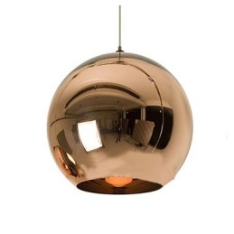 Lámpara colgante de bola de galvanoplastia nórdica retro creativa y sencilla de vidrio