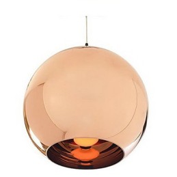 Lámpara colgante de bola de galvanoplastia nórdica retro creativa y sencilla de vidrio