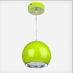 Lámpara colgante de metal con pintura de globo terráqueo contemporánea moderna