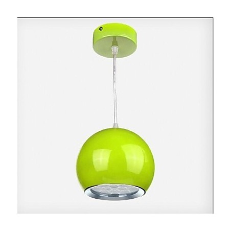 Lámpara colgante de metal con pintura de globo terráqueo contemporánea moderna