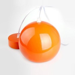 Lámpara colgante de metal con pintura de globo terráqueo contemporánea moderna