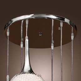 Lámpara empotrada moderna y contemporánea de metal galvanizado con forma de globo