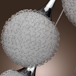 Lámpara empotrada moderna y contemporánea de metal galvanizado con forma de globo