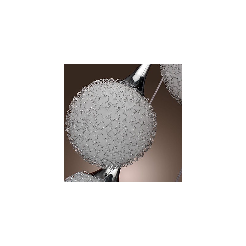 Lámpara empotrada moderna y contemporánea de metal galvanizado con forma de globo