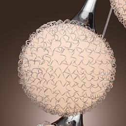 Lámpara empotrada moderna y contemporánea de metal galvanizado con forma de globo