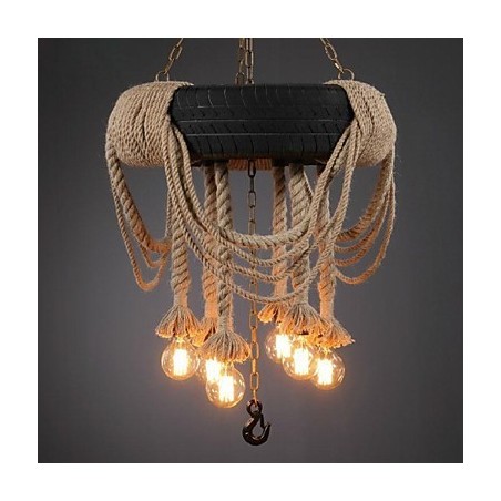 Lámpara colgante de plástico con pintura vintage Lámpara colgante de plástico con pintura vintage
