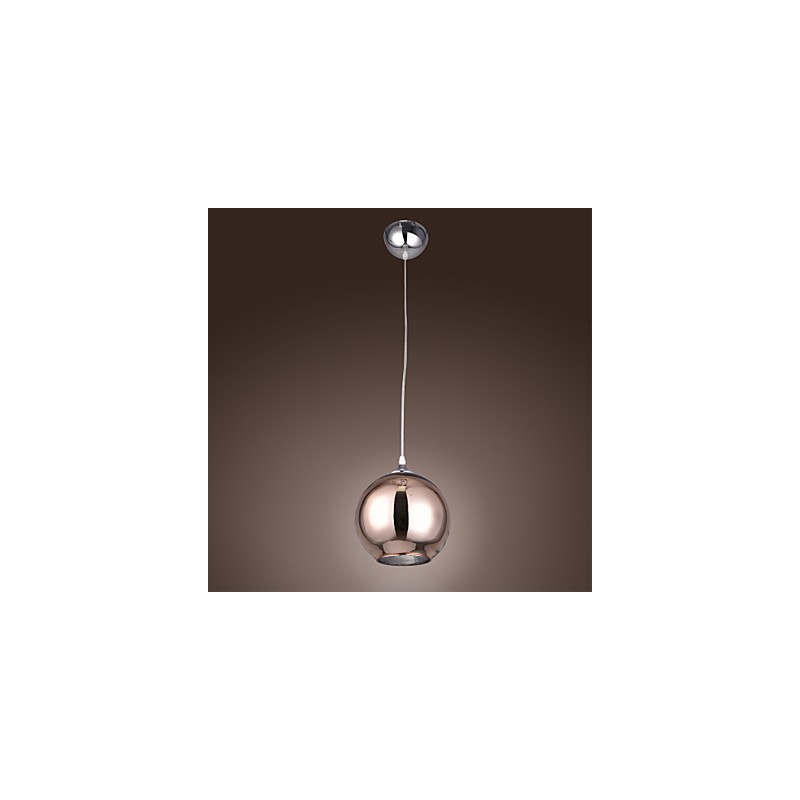 Lámpara colgante moderna contemporánea de metal galvanizado con forma de globo de 60 pulgadas