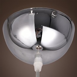 Lámpara colgante moderna contemporánea de metal galvanizado con forma de globo de 60 pulgadas