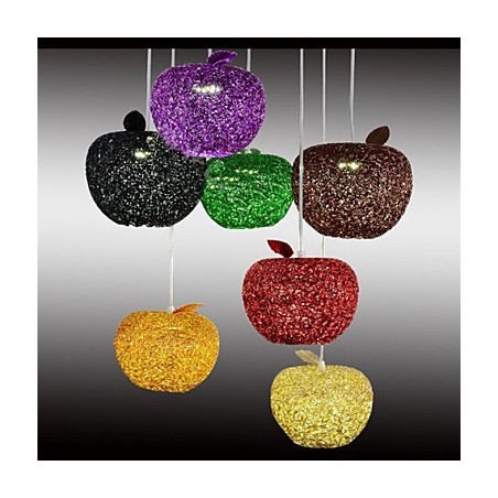 Lámpara de araña de aluminio tejido con siete luces Apple Lámpara de araña de aluminio tejido con siete luces Apple