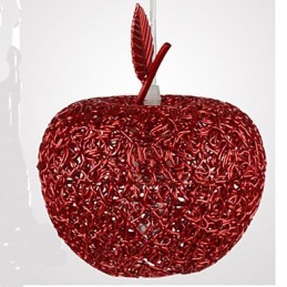 Lámpara de araña de aluminio tejido con siete luces Apple