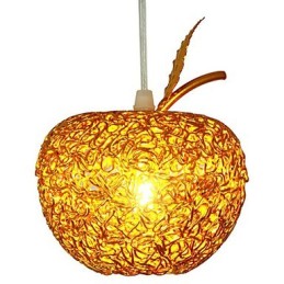 Lámpara de araña de aluminio tejido con siete luces Apple