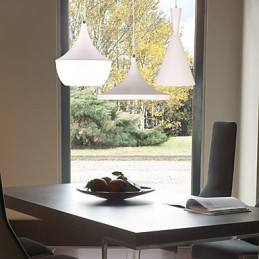 Lámpara colgante de metal con pintura estilo mini