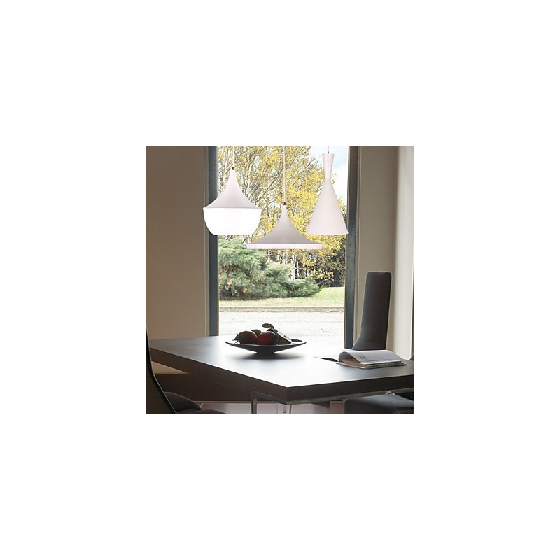 Lámpara colgante de metal con pintura estilo mini