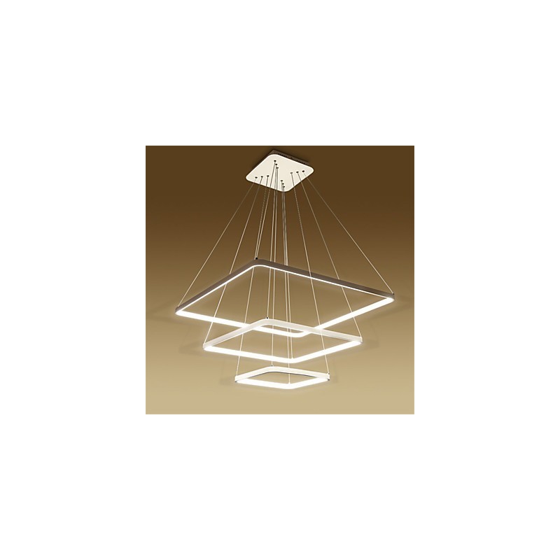 Lámpara colgante de diseño moderno con tres anillos