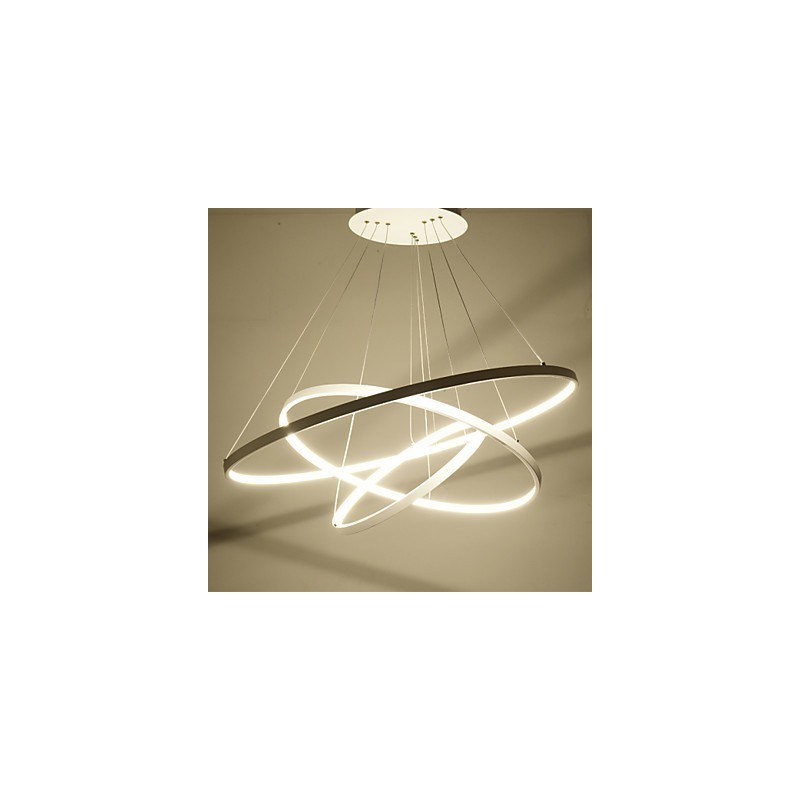 Lámpara colgante de diseño moderno con tres anillos