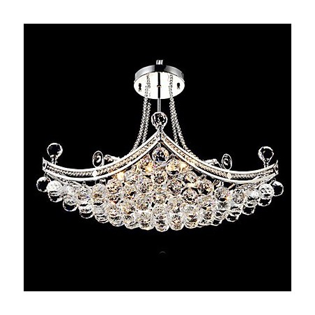 Lámpara colgante moderna contemporánea de metal galvanizado con cristal Lámpara colgante moderna contemporánea de metal galvanizado con cristal