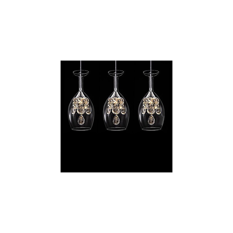 Lámpara colgante de araña de metal moderna y contemporánea de estilo isla.