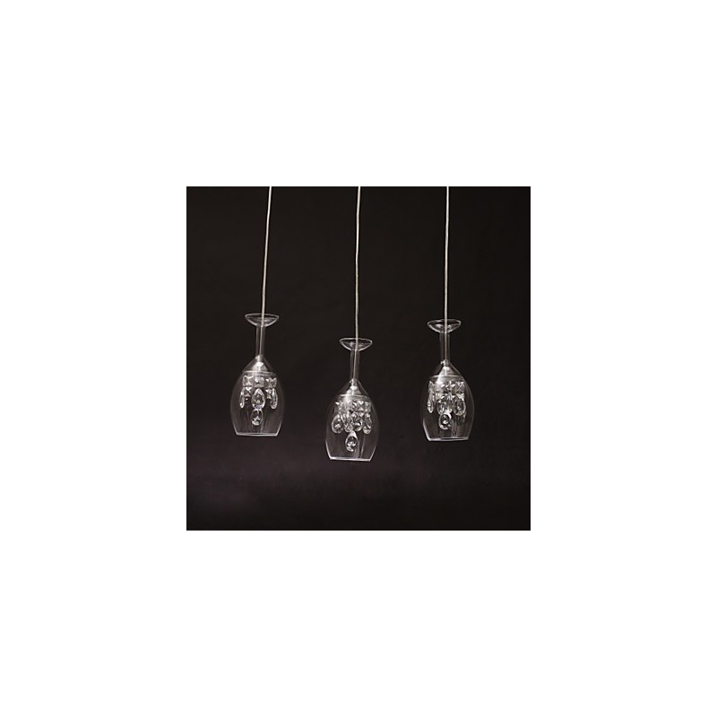 Lámpara colgante de araña de metal moderna y contemporánea de estilo isla.