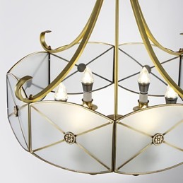 Lámpara de techo de cobre con diseño decorativo contemporáneo moderno