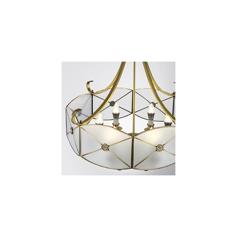 Lámpara de techo de cobre con diseño decorativo contemporáneo moderno