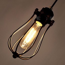 Lámpara de techo vintage Edison ajustable, lámpara colgante DIY, iluminación moderna y elegante para comedor industrial.