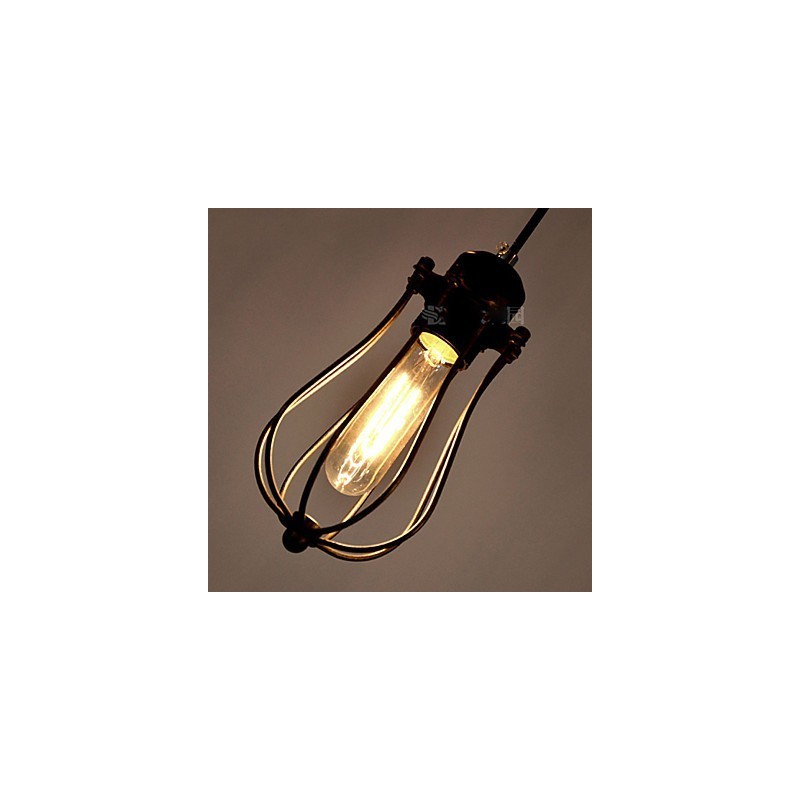Lámpara de techo vintage Edison ajustable, lámpara colgante DIY, iluminación moderna y elegante para comedor industrial.