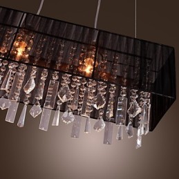 Lámpara colgante moderna contemporánea de cristal de isla y otros metales