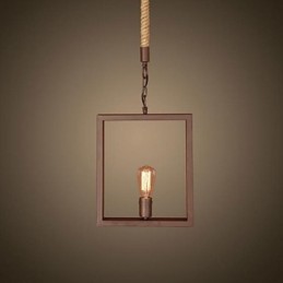 Lámpara colgante de metal estilo rústico clásico tradicional estilo cabaña vintage retro campestre