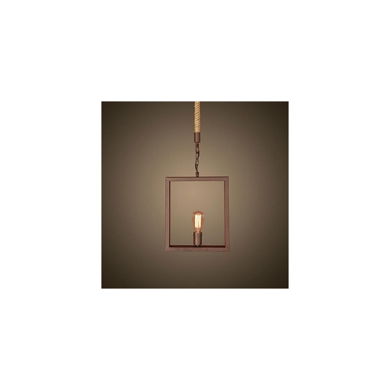 Lámpara colgante de metal estilo rústico clásico tradicional estilo cabaña vintage retro campestre