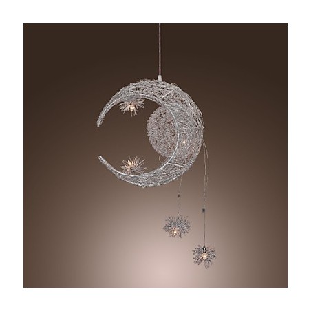 Lámpara colgante moderna y contemporánea de metal galvanizado estilo globo mini Lámpara colgante moderna y contemporánea de metal galvanizado estilo globo mini