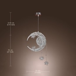 Lámpara colgante moderna y contemporánea de metal galvanizado estilo globo mini