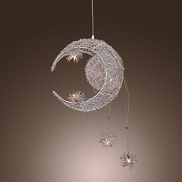 Lámpara colgante moderna y contemporánea de metal galvanizado estilo globo mini