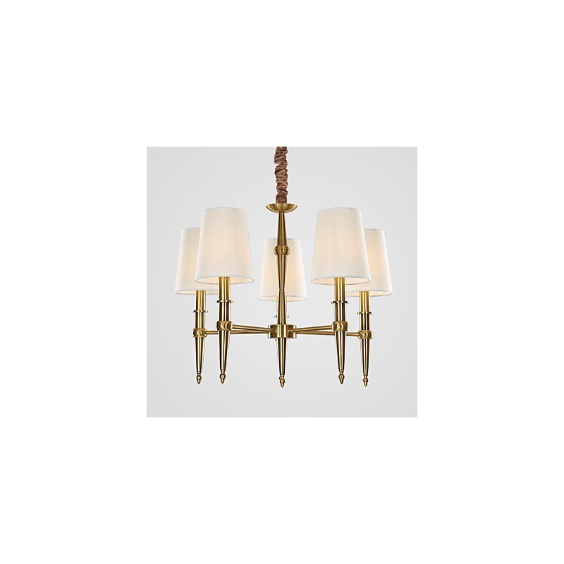 Lámpara colgante de diseño decorativo contemporáneo moderno en blanco puro