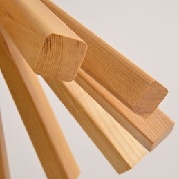 Lámpara colgante de bambú de madera estilo retro campestre