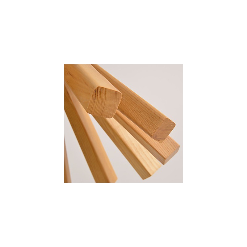 Lámpara colgante de bambú de madera estilo retro campestre