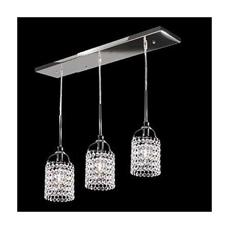 Lámpara colgante de metal y cristal Lámpara colgante de metal y cristal