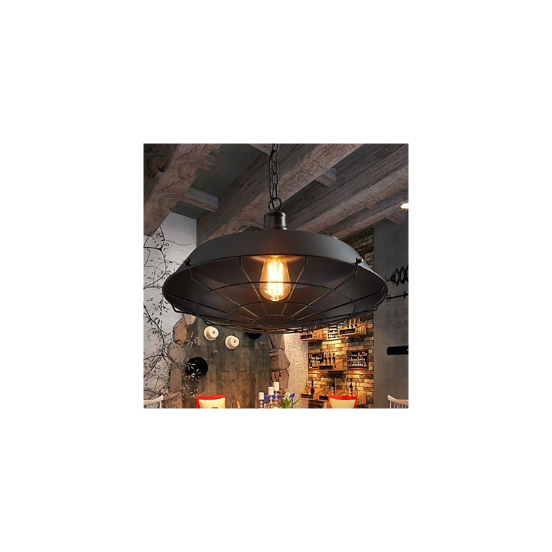 Lámparas colgantes estilo americano, estilo retro, de hierro forjado, contemporáneas y para almacén.