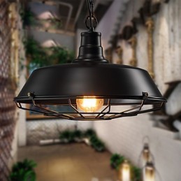 Lámparas colgantes estilo americano, estilo retro, de hierro forjado, contemporáneas y para almacén.