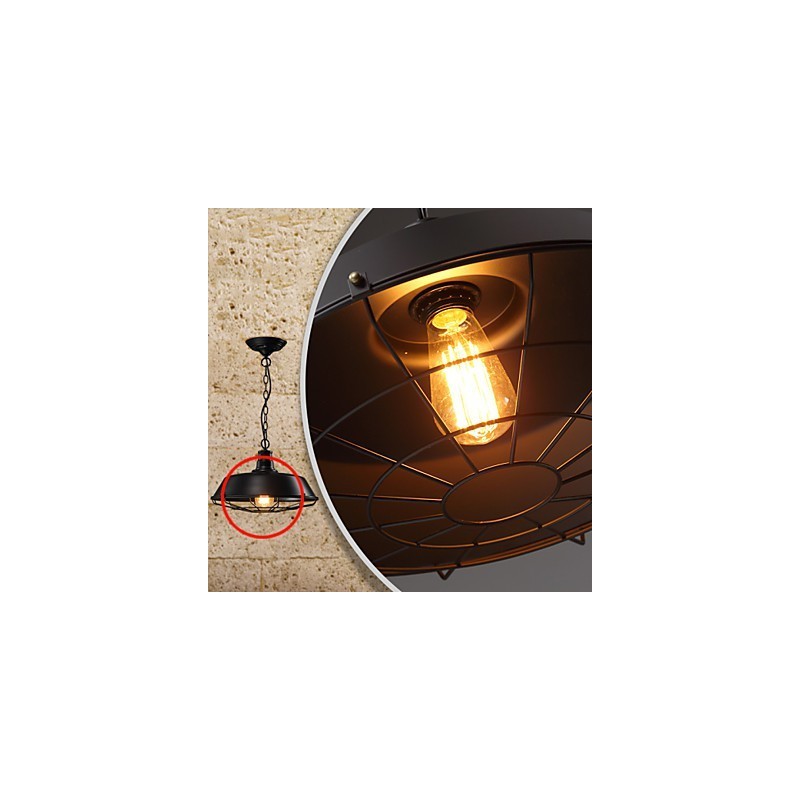 Lámparas colgantes estilo americano, estilo retro, de hierro forjado, contemporáneas y para almacén.