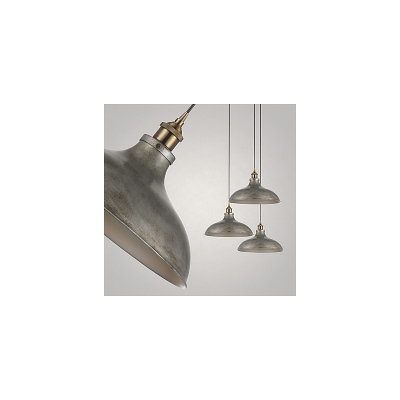 Lámparas colgantes de 1 luz, estilo antiguo vintage, estilo industrial, hierro y metales, lámpara colgante.