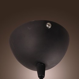 Lámpara colgante moderna contemporánea estilo retro con forma de cuenco en miniatura.