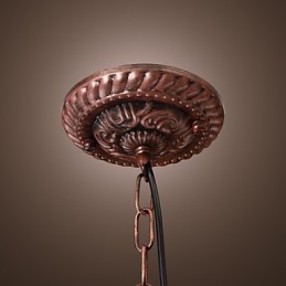 Lámpara colgante de inspiración antigua con 1 luz