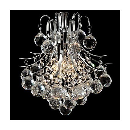 Lámpara colgante moderna contemporánea de cristal cromado Lámpara colgante moderna contemporánea de cristal cromado