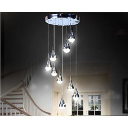 Lámparas y faroles Lámpara de techo de 9 luces para escalera
