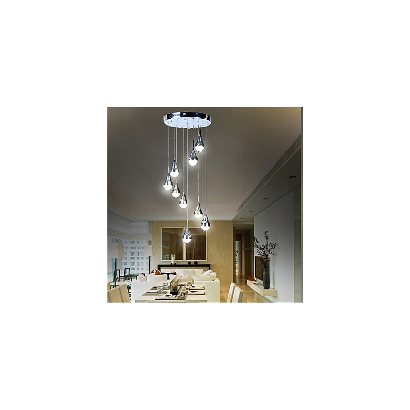 Lámparas y faroles Lámpara de techo de 9 luces para escalera