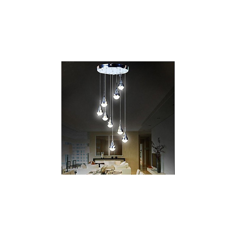 Lámparas y faroles Lámpara de techo de 9 luces para escalera