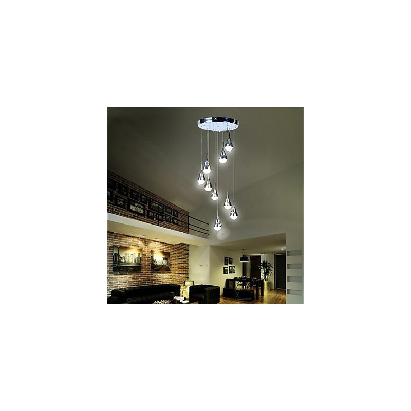 Lámparas y faroles Lámpara de techo de 9 luces para escalera