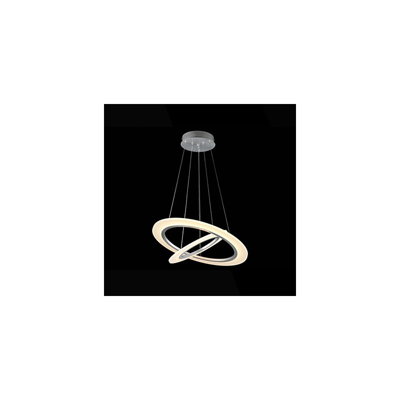 Lámpara colgante de acrílico para techo, lámpara colgante con 2 anillos