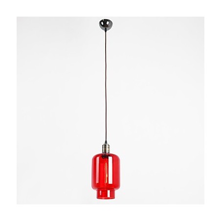 Lámpara colgante moderna de 1 luz con cristal chapado Lámpara colgante moderna de 1 luz con cristal chapado