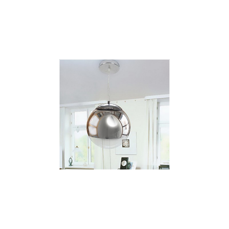 Lámpara colgante galvanizada estilo globo mini, moderna y contemporánea